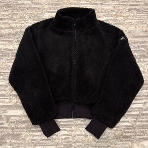 ALO Yoga Black Fleece Jacket
